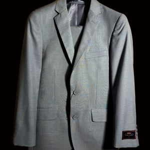 Medium Grey 2-piece / 2 Button Slim Suit (NEW)